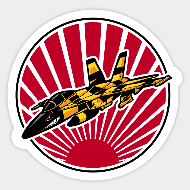 fighter jet - wasp Sticker by TomiAx